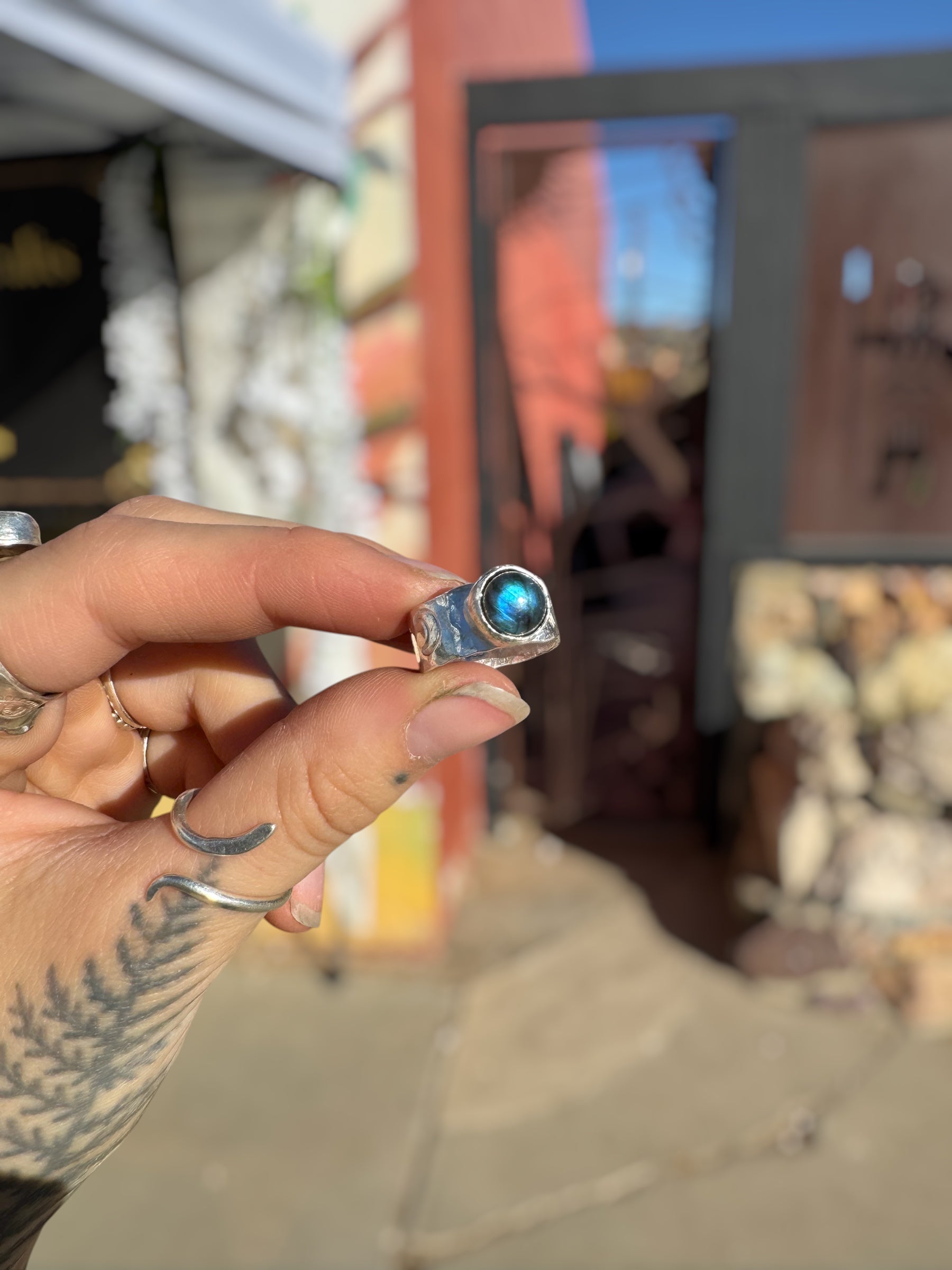 Celestial Labradorite Ring