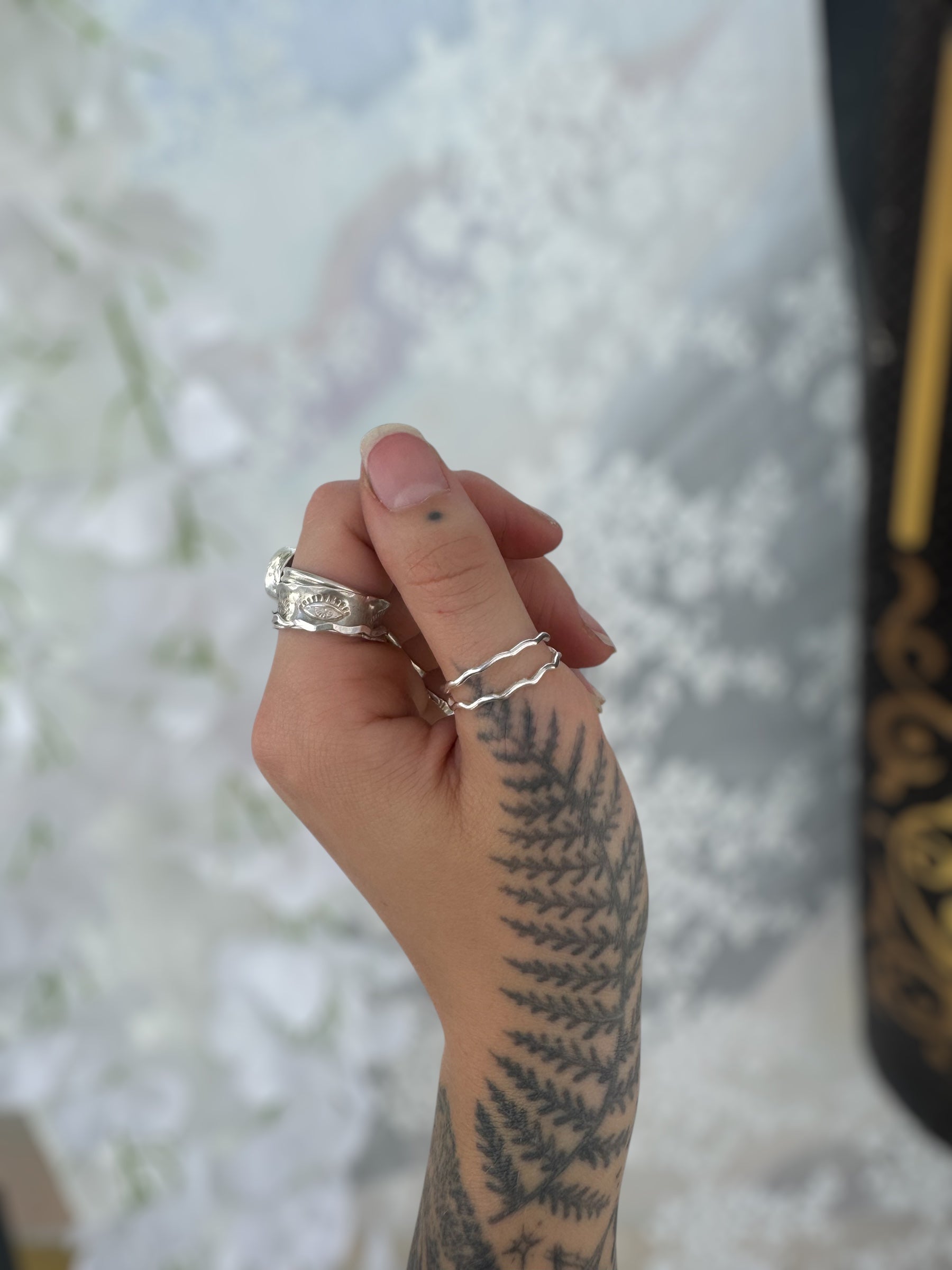 Sterling Silver "Aquarius" Ring