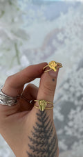 18K Gold Plater Sterling Joshua Tree Ring